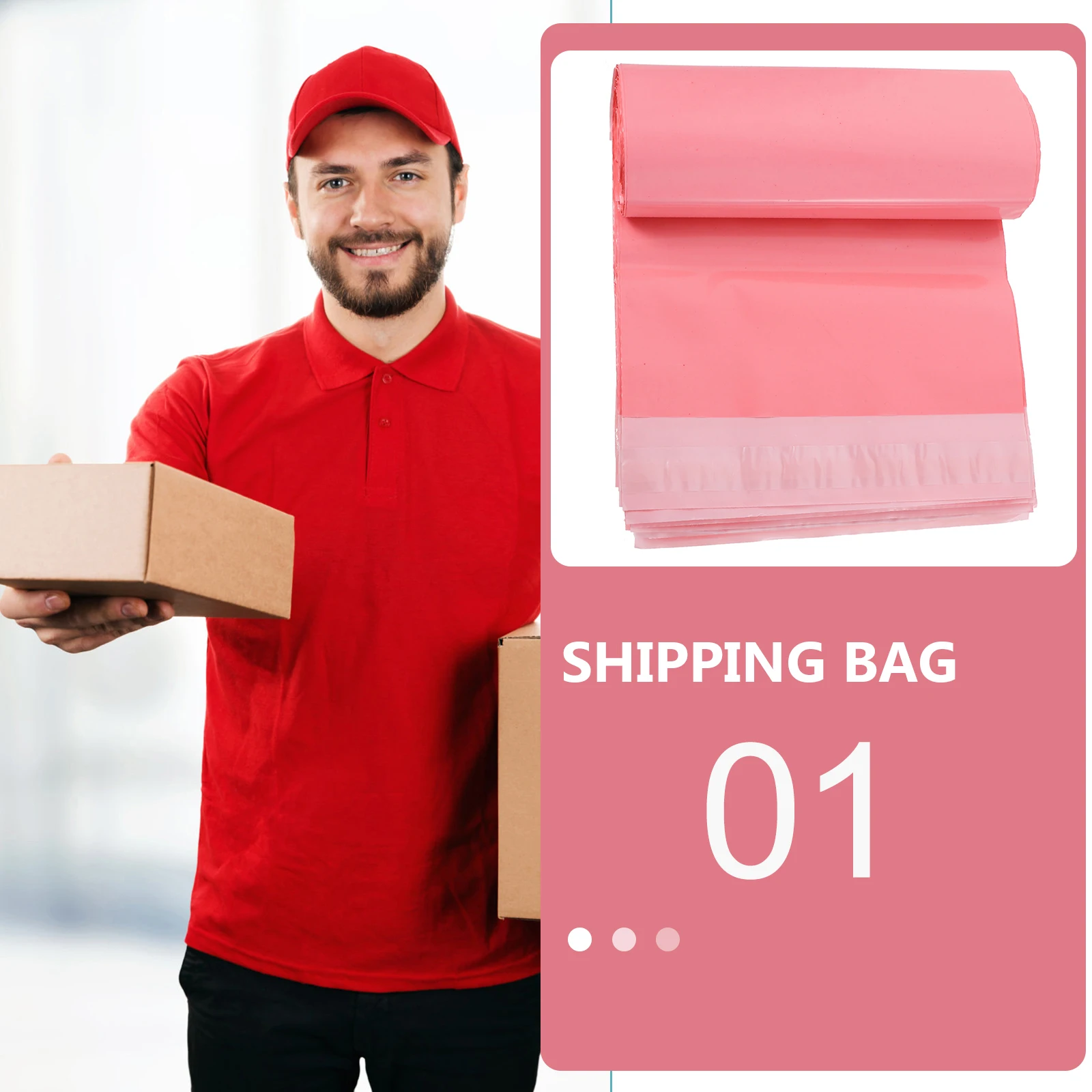 

100pcs Sturdy Express Bags for Shipping Clothing Books Thickened Package Envelopes Self-Adhesive Sealing Strips for Short