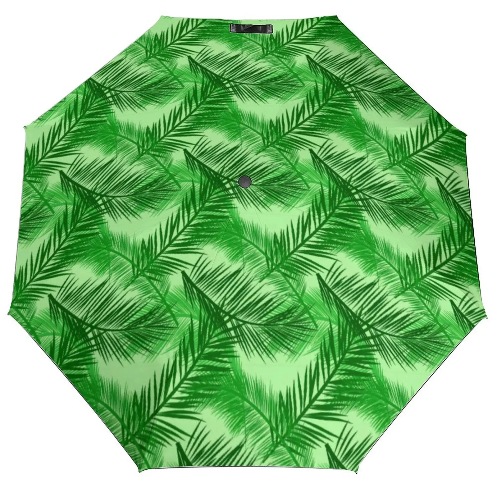 

Зонт с принтом пальмовых листьев, автоматический складной, для путешествий, защита от тропических листьев