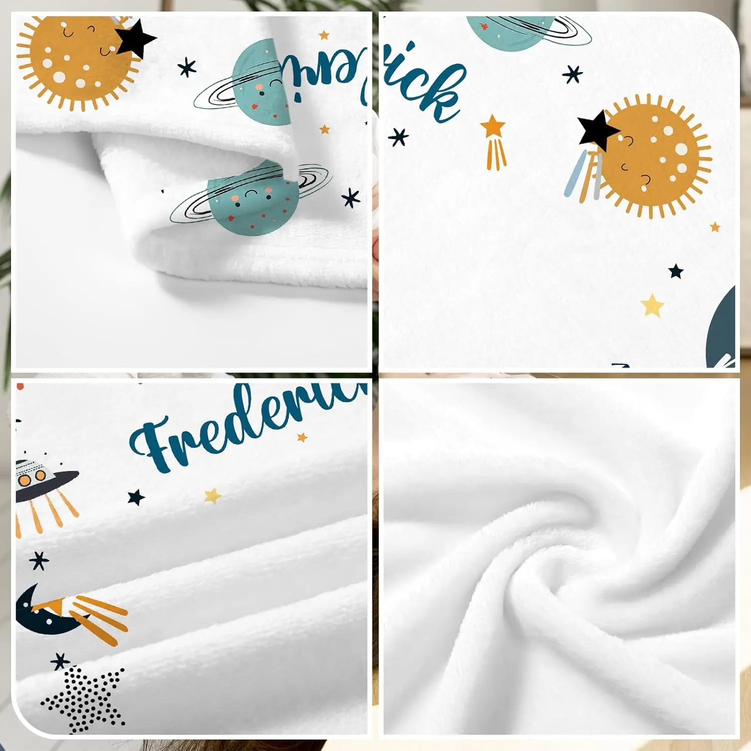 VIKAMA ベビーブランケット、月齢成長マイルストーンフリースカバーブランケット、男の子にも女の子にも適しています、写真背景ブランケット