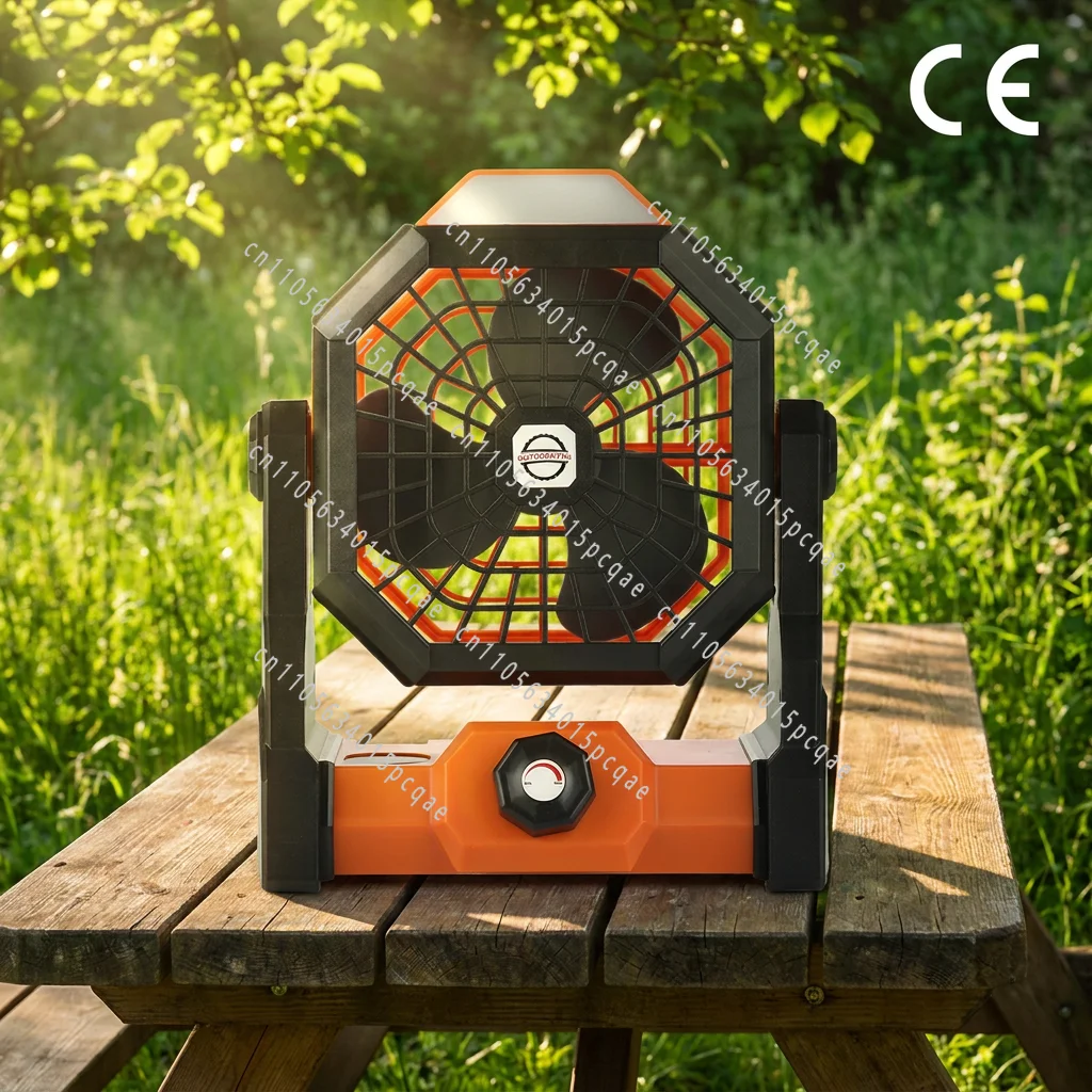 27X3 Outdoor Fan Camping Fan DC Brushless Motor Three-speed Adjustment Electric Silent Operation