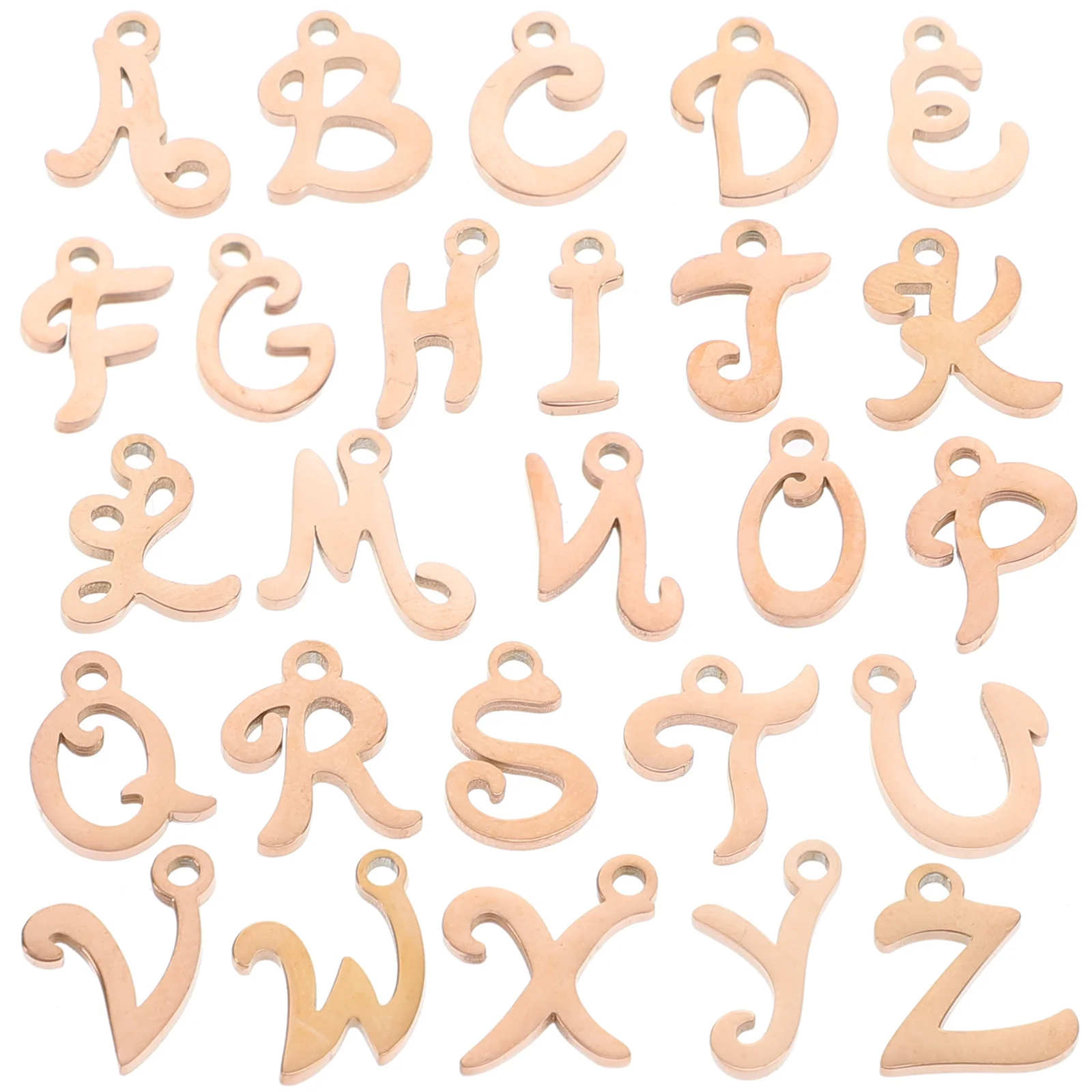 26Pcs Letter Charms Pendant Alphabet DIY Jewelry Making Bracelet Necklace Earrings Scrapbooking Alphabet Pendants