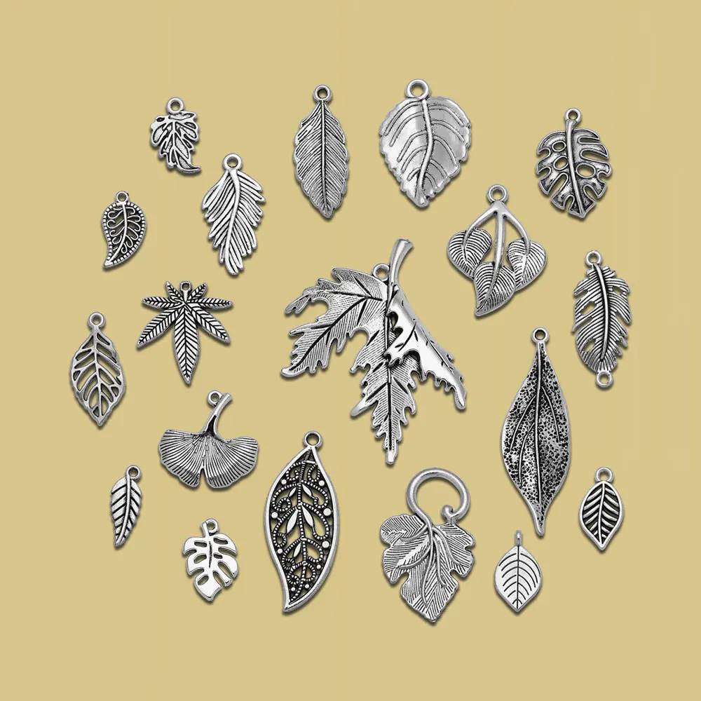 Monstera Ginkgo Maple Charms Grape Leaf Pendants For Diy Jewelry Making Findings Supplies Accessories