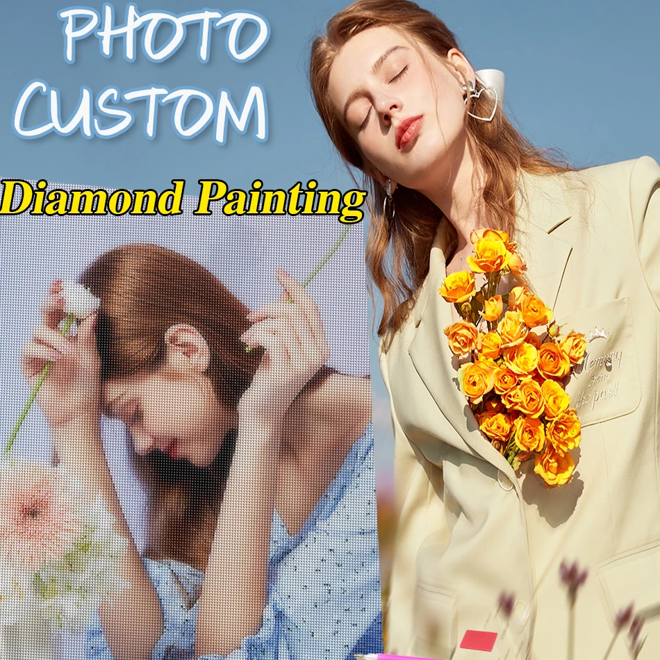

CHENISTORY Photo Custom DIY 5D Diamond Painting Full Square Round Drill Diamond Embroidery Sale Cross Stitch Set Art Home Decor