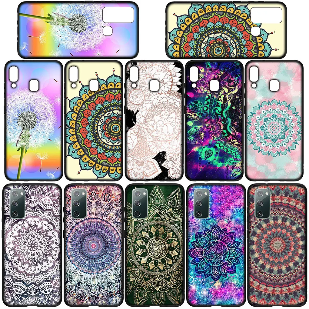 Floral Paisley Mandala Texture Flower Phone Case for Huawei P30 P20 P10 Y6 Y7 Y9 Prime Mate 10 20 Pro Lite Y9A Y8S P Smart 2019