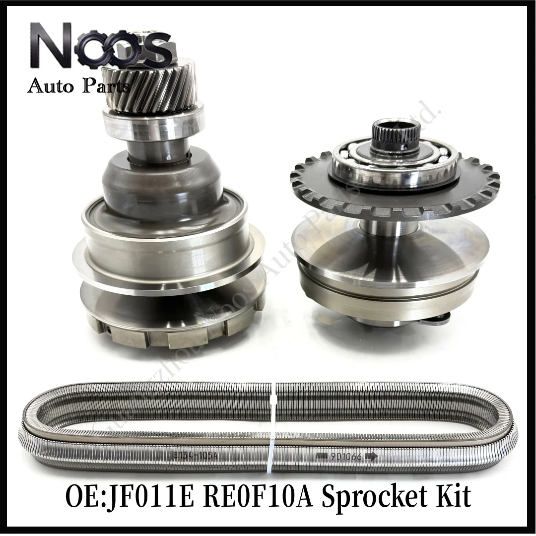 JF011 JF011E RE0F10A Automatic Transmission Pulley Assembly with Chain and Belt 901066 901047 901083, for Nissan and Mitsubishi