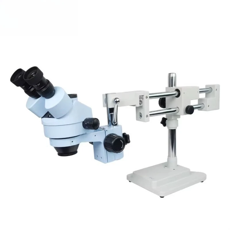 Trinocular 7X-45X microscope 360 degree rotation for mobile phone repair high definition camera microscope