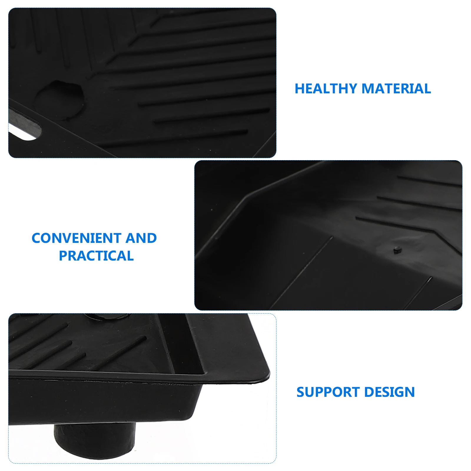 

3pcs Paint Trays Large Capacity Plastic Mixing Tray For Watercolor Acrylic Oil Painting Colors Mixing Tools Wall Paint Storage