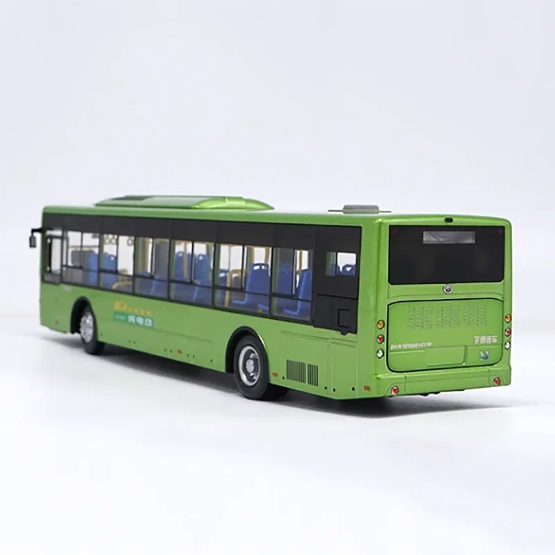 Diecast 1:42 Scale Yutong Bus Model E12 Model Shanghai Bus Pure Electric Bus Alloy Finished Simulation Collection Gift Toys