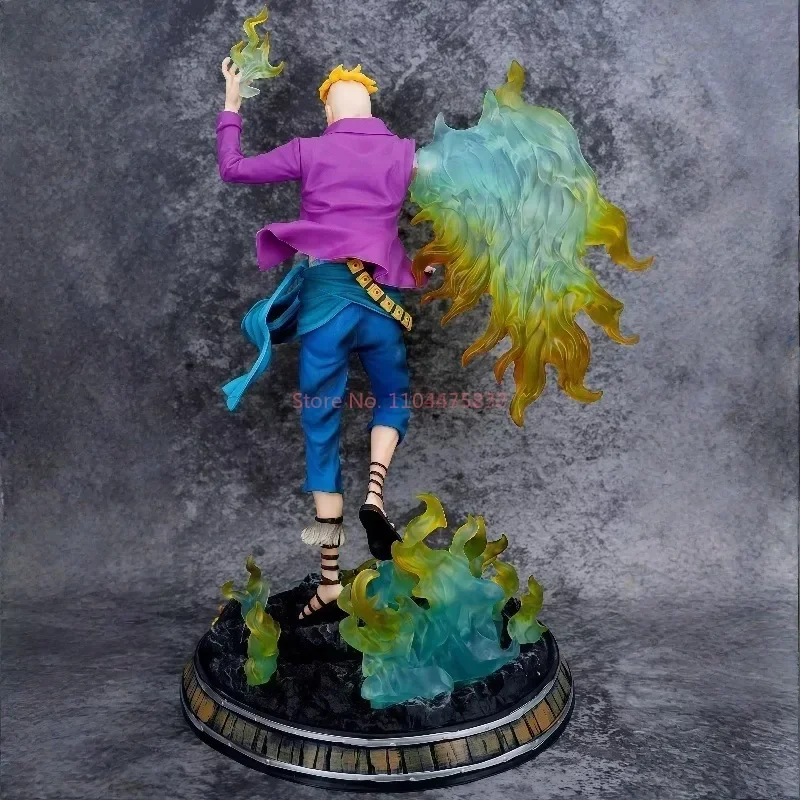 Anime One Piece Whitebeard Pirates Marco Battle Ver. Gk PVC Action Figure Manga Statue Sammlung Modell Glow Spielzeug Puppe Geschenke