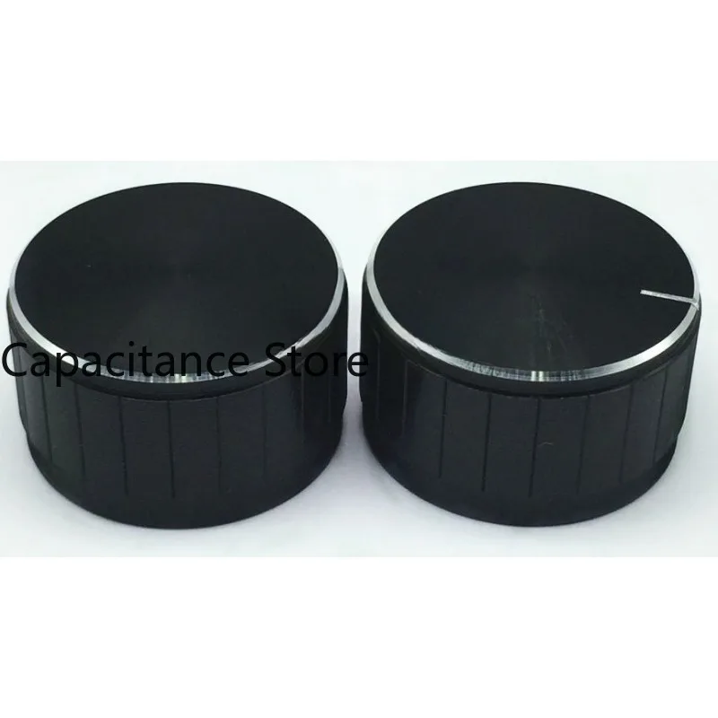 5PCS Outer aluminum inner plastic knob 30 * 17, diameter 30mm, height 17mm,  hole  6mm, volume adjustment 