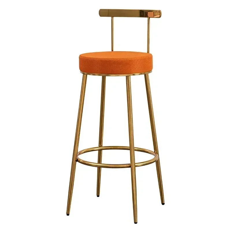 Modern Reception Bar Chair Shop Executive Upholstered Gold Wedding Counter Barstool Outdoor Sgabelli Per Cucina  Furniture