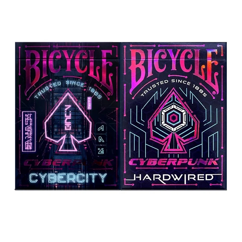 Bicycle Cyberpunk Playing Cards Cybercity Deck Hardwired Cards Magic Tricks