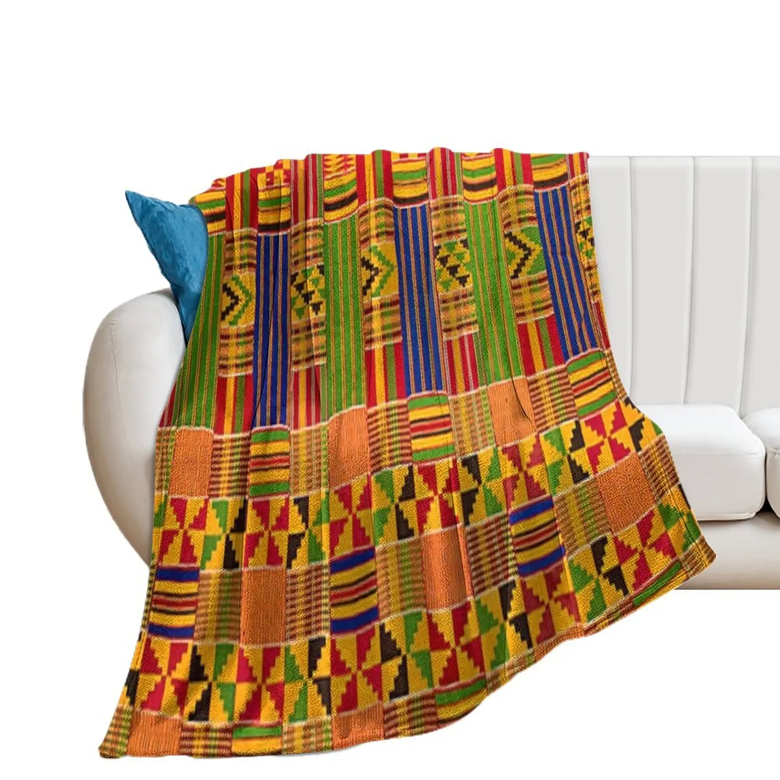 

Kente Africa design Throw Blanket Heavy Sleeping Bag Blankets