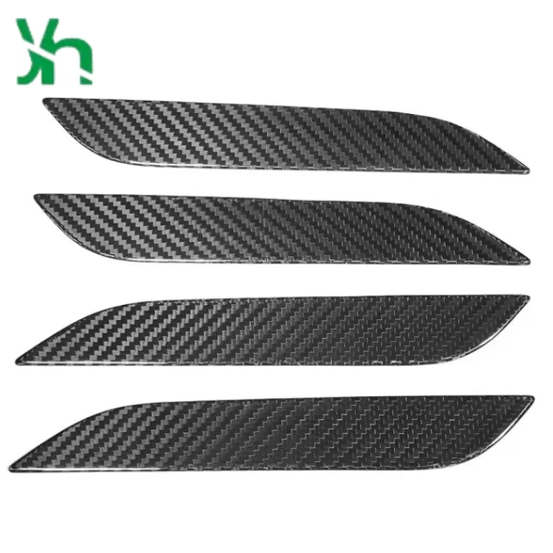 Яркая дверная ручка из углеродного волокна, внешняя дверная ручка для Tesla MODEL S 2016-2023, декоративный комплект кузова