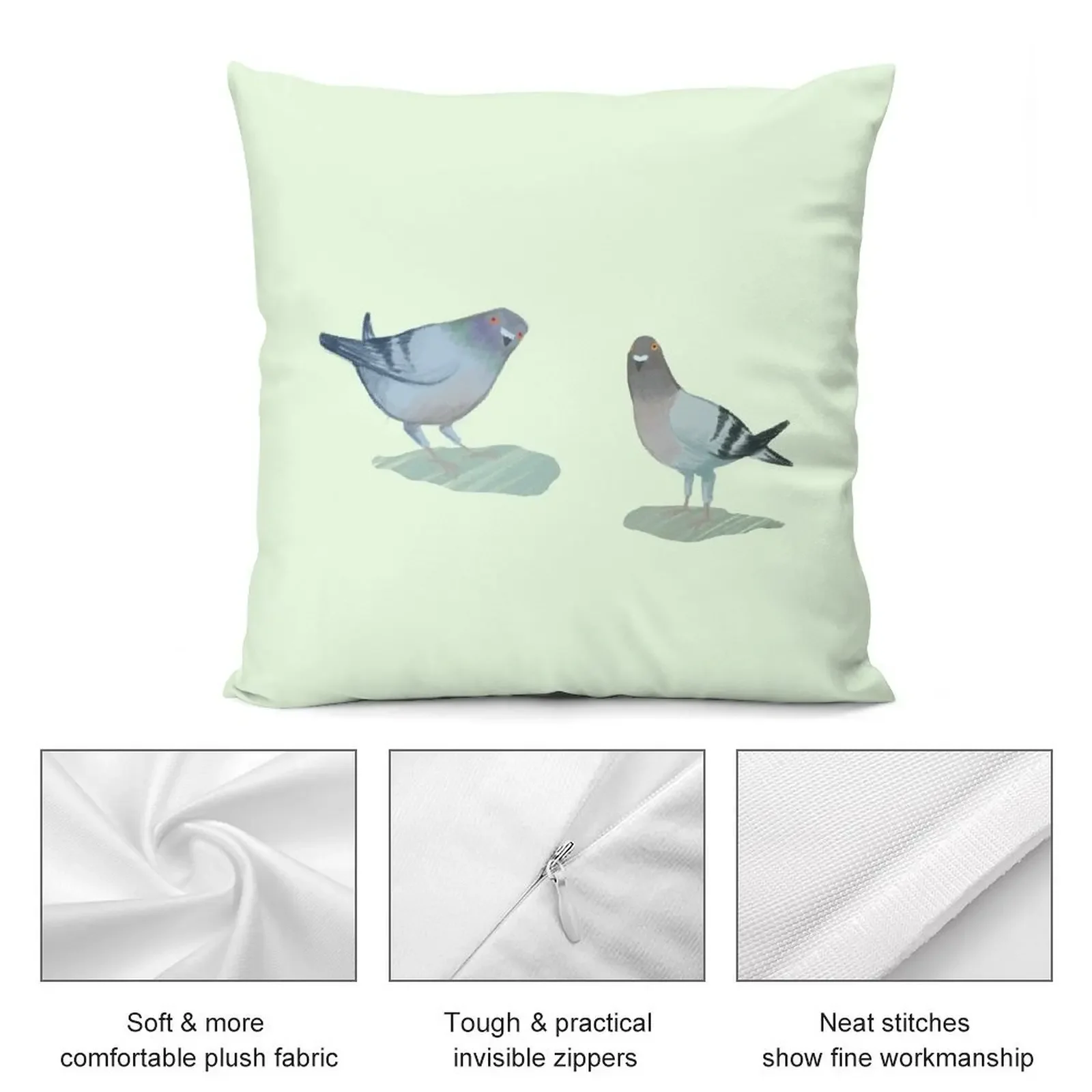 Pigeons Throw Pillow Christmas Pillowcase autumn pillowcase ornamental pillows pillow