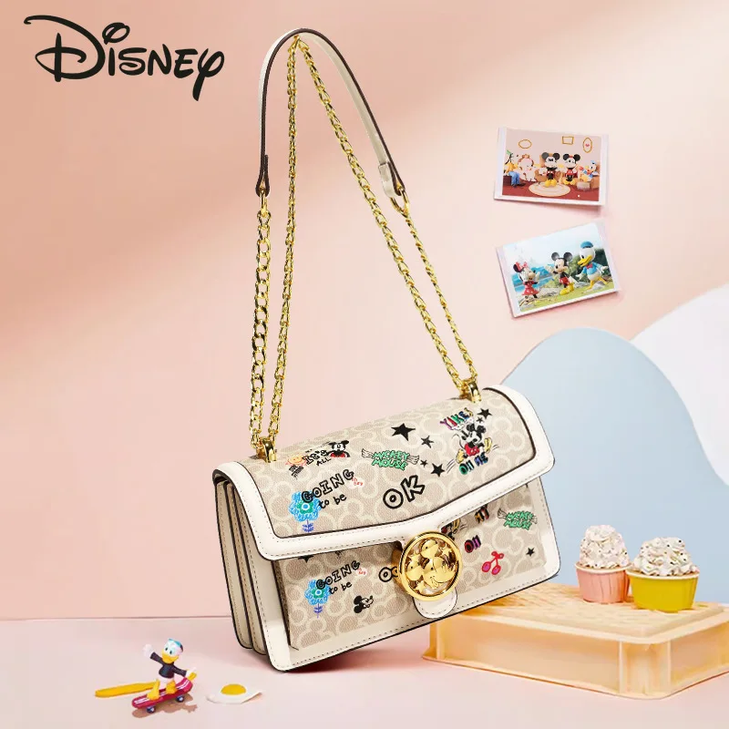 Mickey Authentic New Women's Shoulder Bag Fashionable High Quality Women's Handbag Explosive Large Capacity Women's Commuter Bag