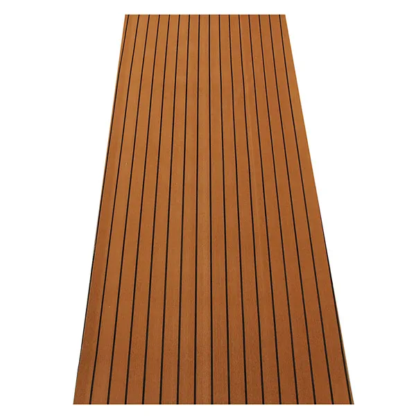 2400x900x5mm EVA Foam Teak Decking Sheet Boat Yacht Floor Mat Samoprzylepna podłoga morska Faux Carpet Sticker Non-