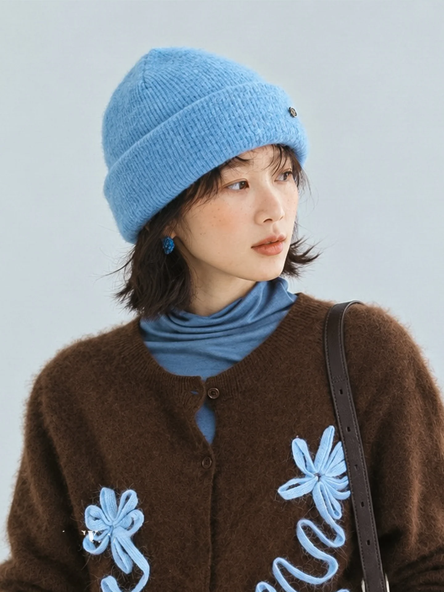 fuchema-wool-knitted-hat-women's-autumn-winter-warm-ear-protection-overhead-small-face-shawl-street-style-woolen-knit-cap