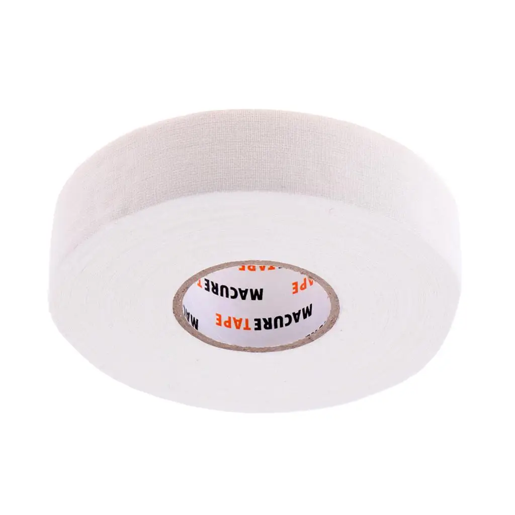 

Лента для хоккейной клюшки белая/черная, из поликоттоновой ткани, самоклеящаяся, для обмотки рукоятки хоккейной клюшки