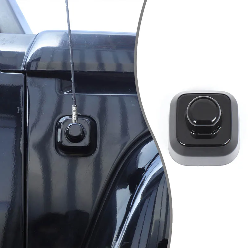

1piece set ABS black For Hummer H3 2005-2009 car side antenna cover decorative sticker car exterior protection accessories