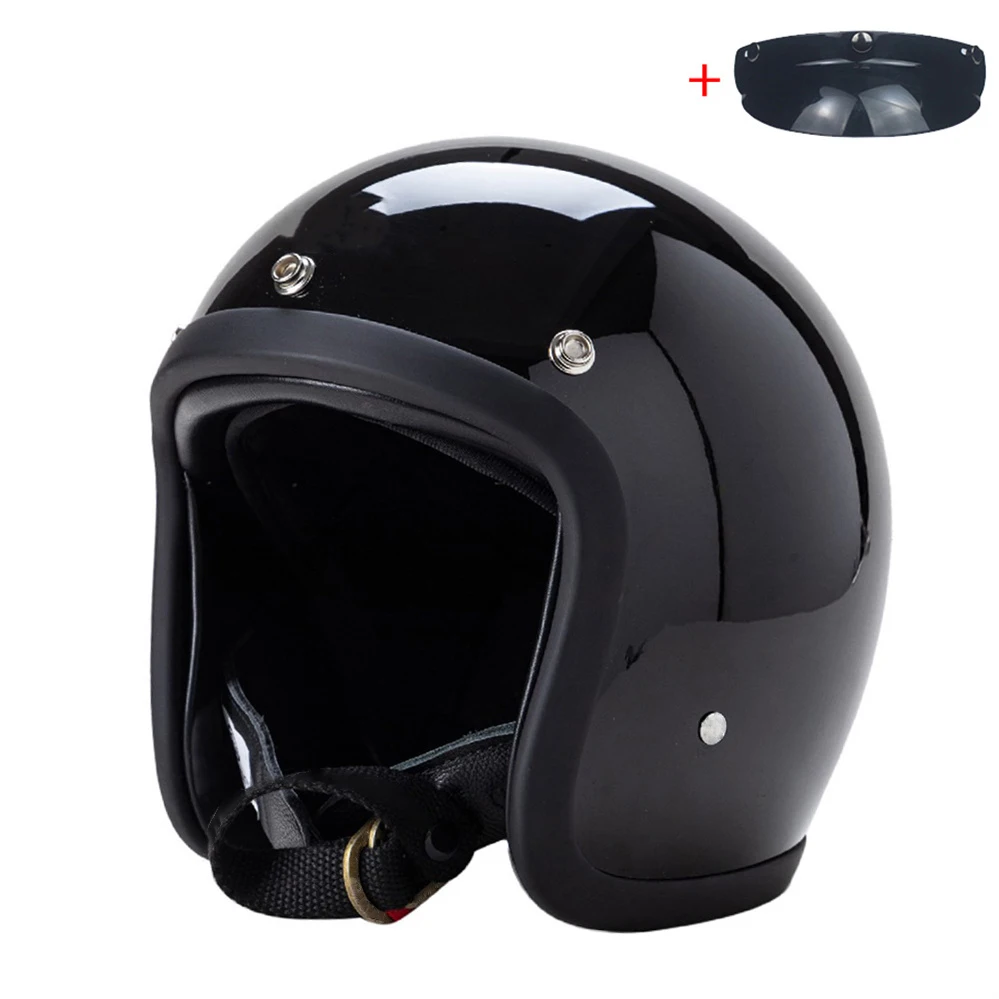 Vintage 500TX Open Face Motorcycle Helmet Retro Scooter Riding 3/4 Jet Casco Moto Capacete Japanese Korea Style BLD