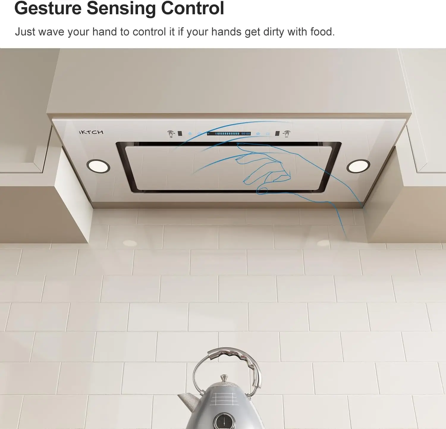 غطاء محرك السيارة الجديد مقاس 36 بوصة بقدرة 900 CFM غطاء محرك السيارة بدون أنابيب مع 4 سرعات مروحة بيضاء من الفولاذ المقاوم للصدأ غطاء محرك السيارة من الزجاج المقسى مقاس 36 بوصة #3