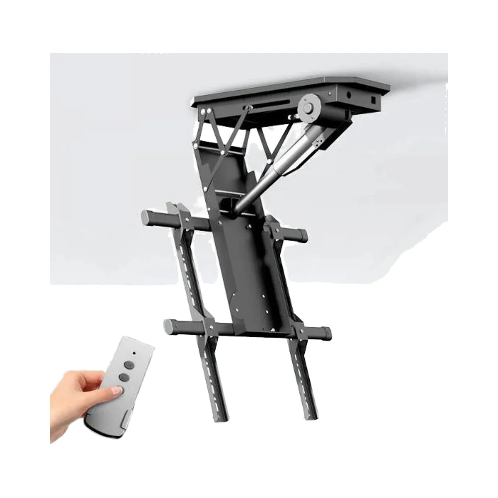 

Electric Motorized Flip Down TV Bracket Ceiling TV Mount 32-70",Max vesa 400*600mm,Adjustable height 130-650mm