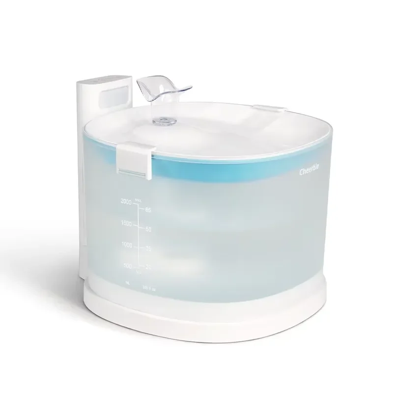 

Cheerble Modern Electric Cat Water Fountain for Multiple Cats Automatic Pet Bowl Feeder Decorative Safe Reliable Multi-Cat