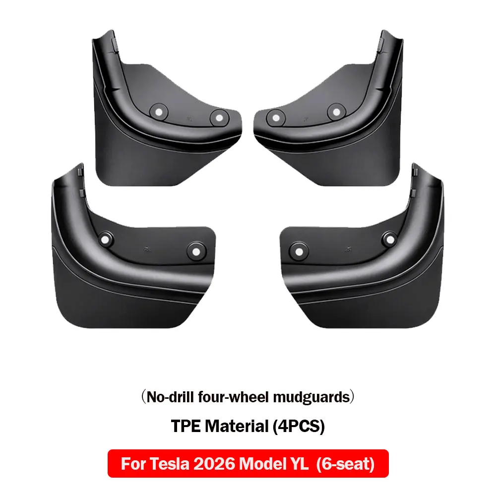 Accessoires voor Tesla Model Y Model 3 Highland 2026: Spatborden, houdt schoon, beschermt de lak, militaire kwaliteit, alle-weersbestendig, spatbeschermers