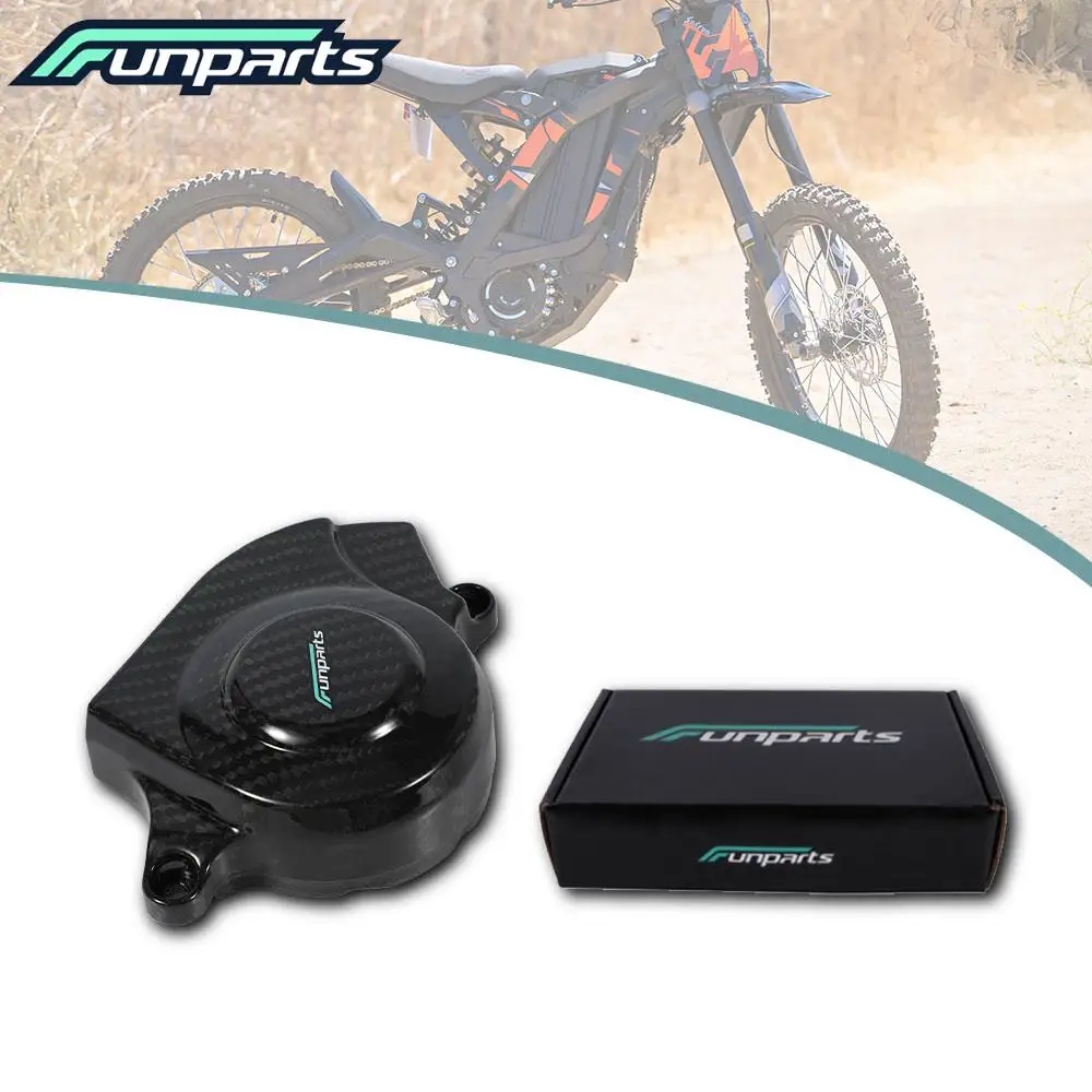 

Motorcycle accessories Funparts Engine Saver Cover Carbon Fiber Engine Guard Protection For Surron Lightbee X S Dirt Bike E-bike