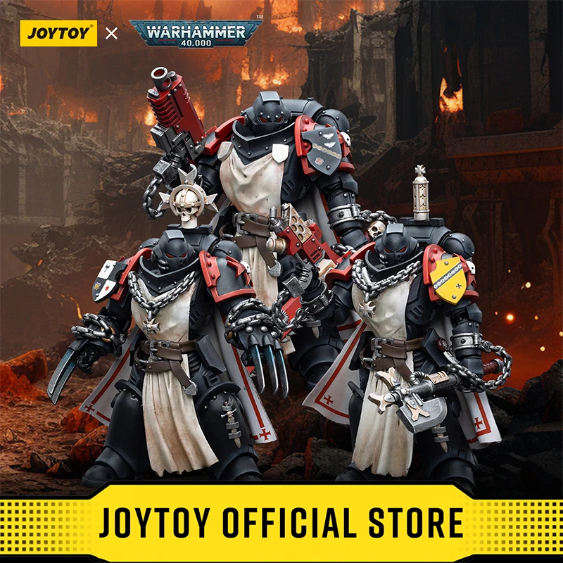 مجسمات الأكشن JOYTOY Warhammer 40k 1/18 Black Templars Primaris Sword Brethren Alberic Granbertus