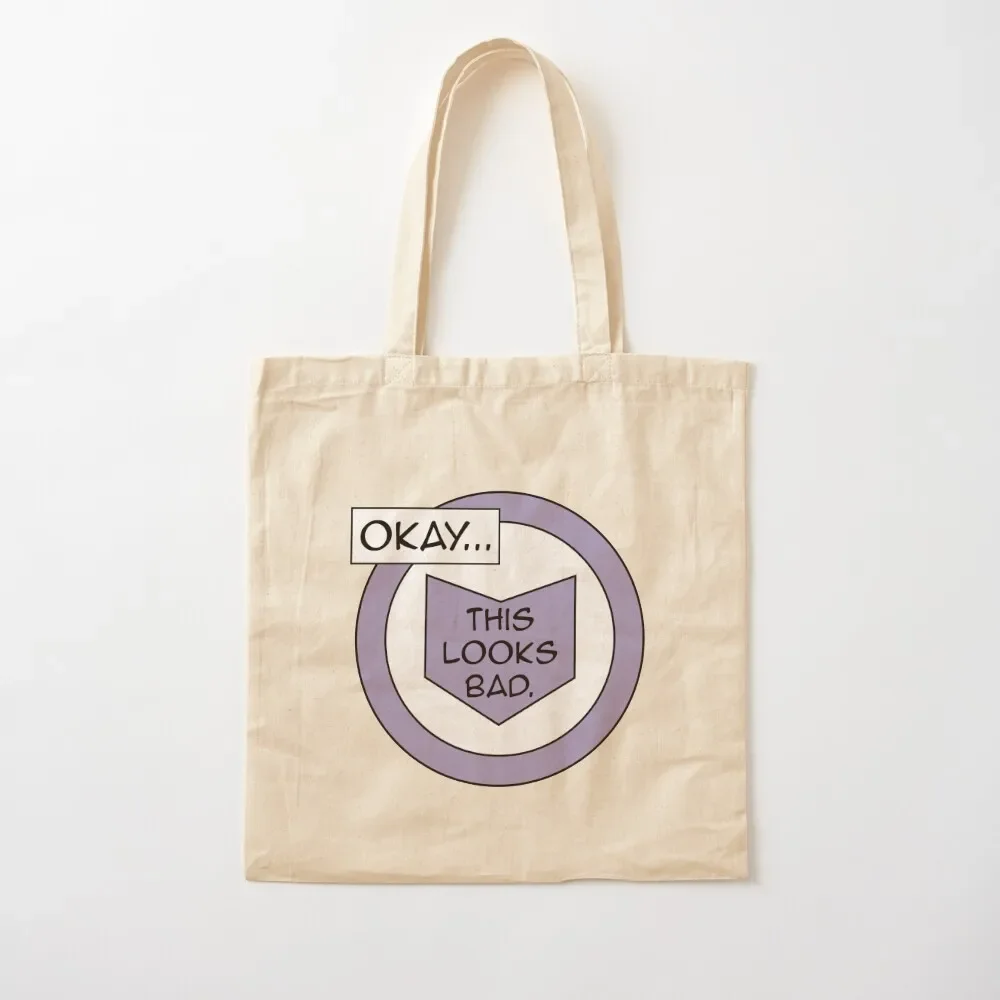 

Okay... This looks bad - Hawkeye Tote Bag reusable shopping bag Women's handbag Customizable tote bag