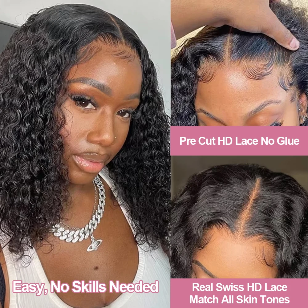 شعر مستعار برازيلي ريمي مموج 2 - مراجعة Pre Parted 13X4 Lace Front Bob Wig وسعره
