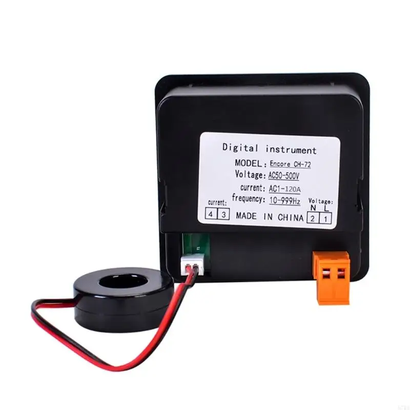 

57BE High Performances Digital Voltmeter Ammeter Panel AC50-500V 1-120A LED Display