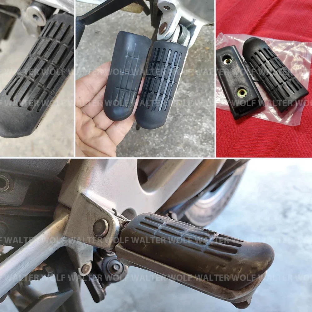 Front Foot Rest Peg Rubbers Footrest For HONDA HORNET CB600F CBF 600 CB1300 CBR 600 F4i/F2/F3 VFR Motorcycle Nonslip Pedal Cover