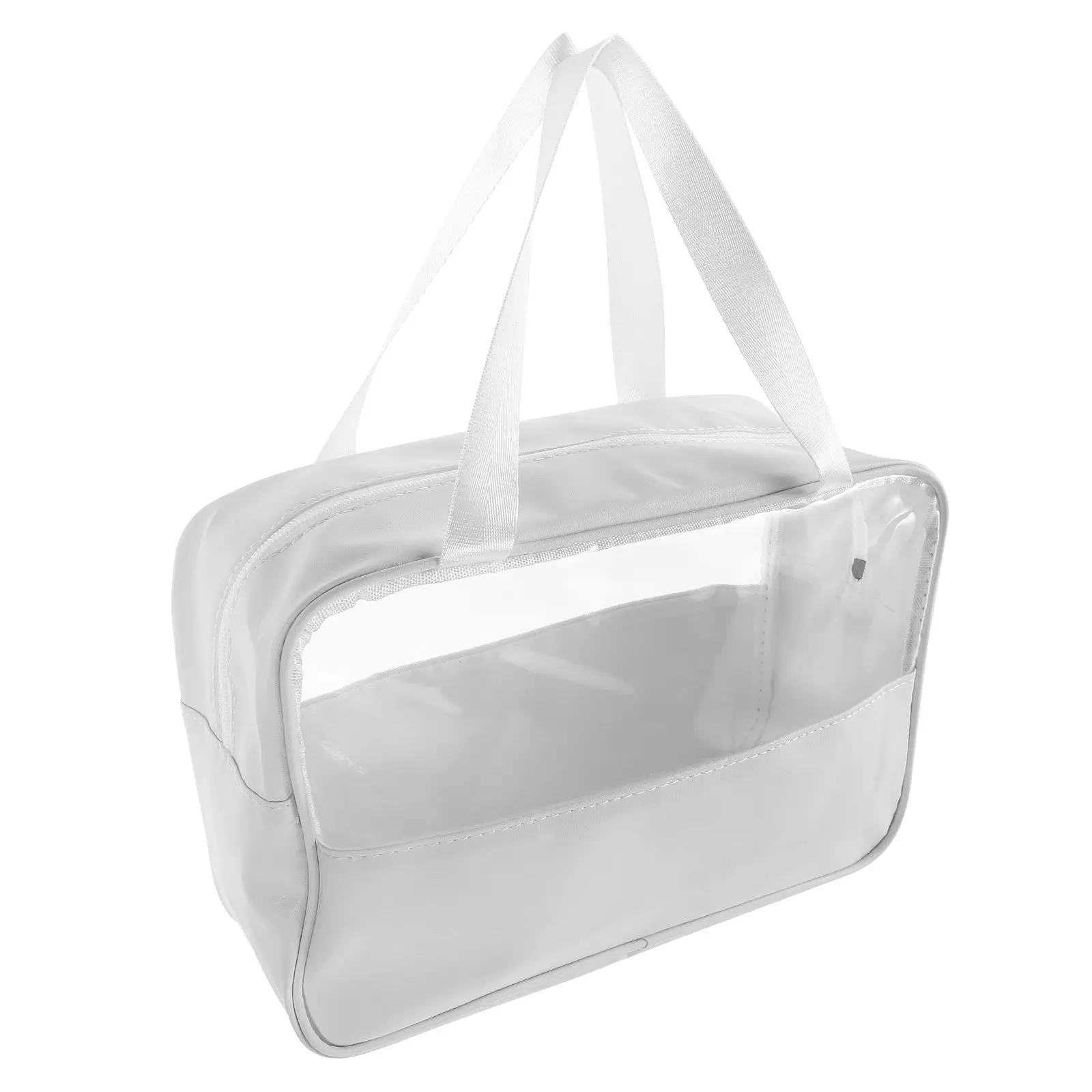 

Stylish Patchwork Makeup Bag Large Capacity Splashproof Travel Toiletry Bag for Women Portable Handheld Organizer Pouch Gym