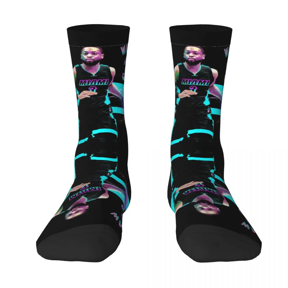 Dwyaneer And Wade D-Wade WOW 2023 Basketball Stars (16) The Best Buy Funny Novelty Vintage Infantry pack Compression Socks