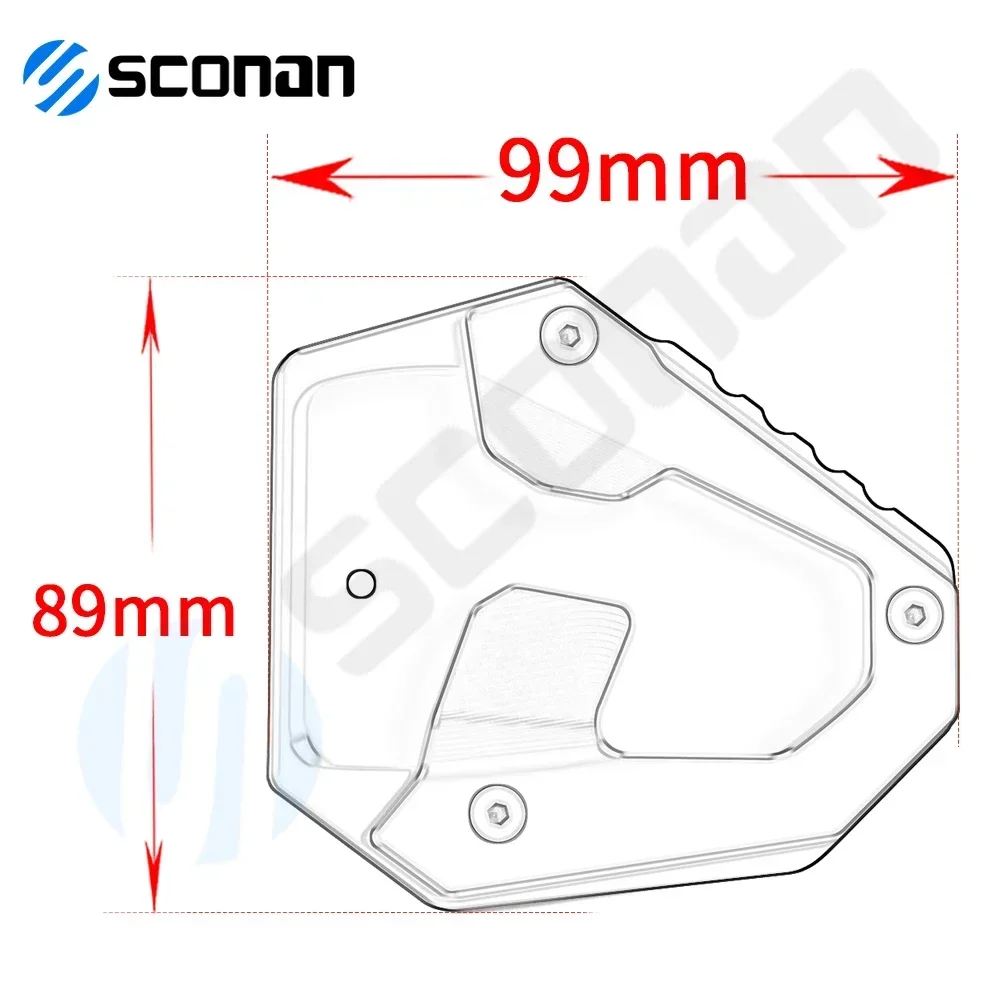 For Honda NT1100 NT 1100 DCT 2022 2023 2024 Motorcycle Accessories Side Kickstand Foot Support Stand Enlarge Extension Pad Plate