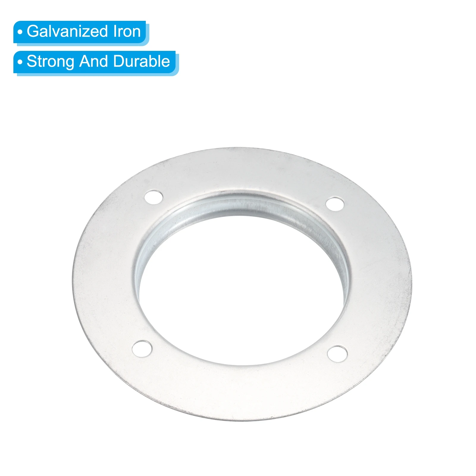 4"-8"Duct Connector Flange Metal Straight Pipe Exhaust Flange Duct Mounting Plate for Heating Cooling Ventilation HVAC System