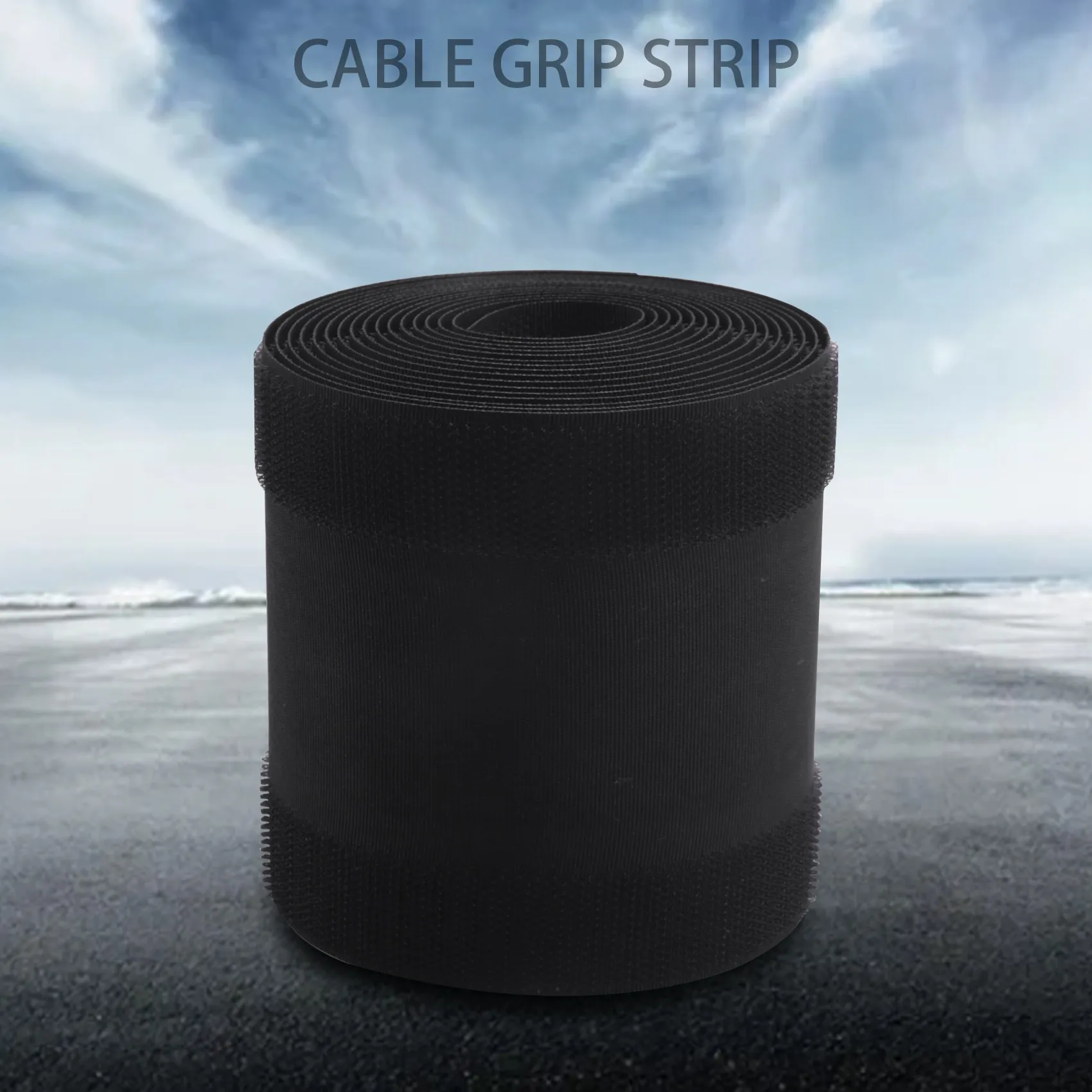 Cable Grip Floor Cable Cover Cords Cable Protector Cable Management Only for Commercial Office Carpet (Black,10 Feet)