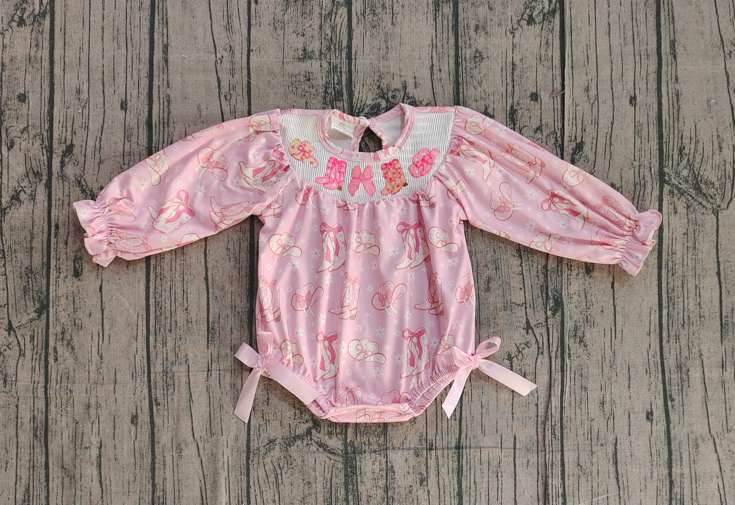 z1127-09 GLD1094 Pre-sale girl dresses baby girl clothes smocked bow long sleeve Dress Wholesale Boutique kids clothes girl