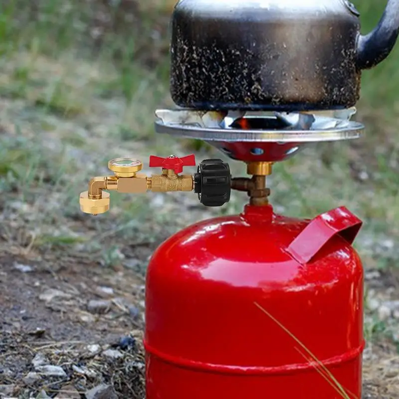Propane Tank Refill Adapter Solid Brass 1lb Propane Tank Refill Adapter With Valve And Gauge Propane Refill Accessory Tank