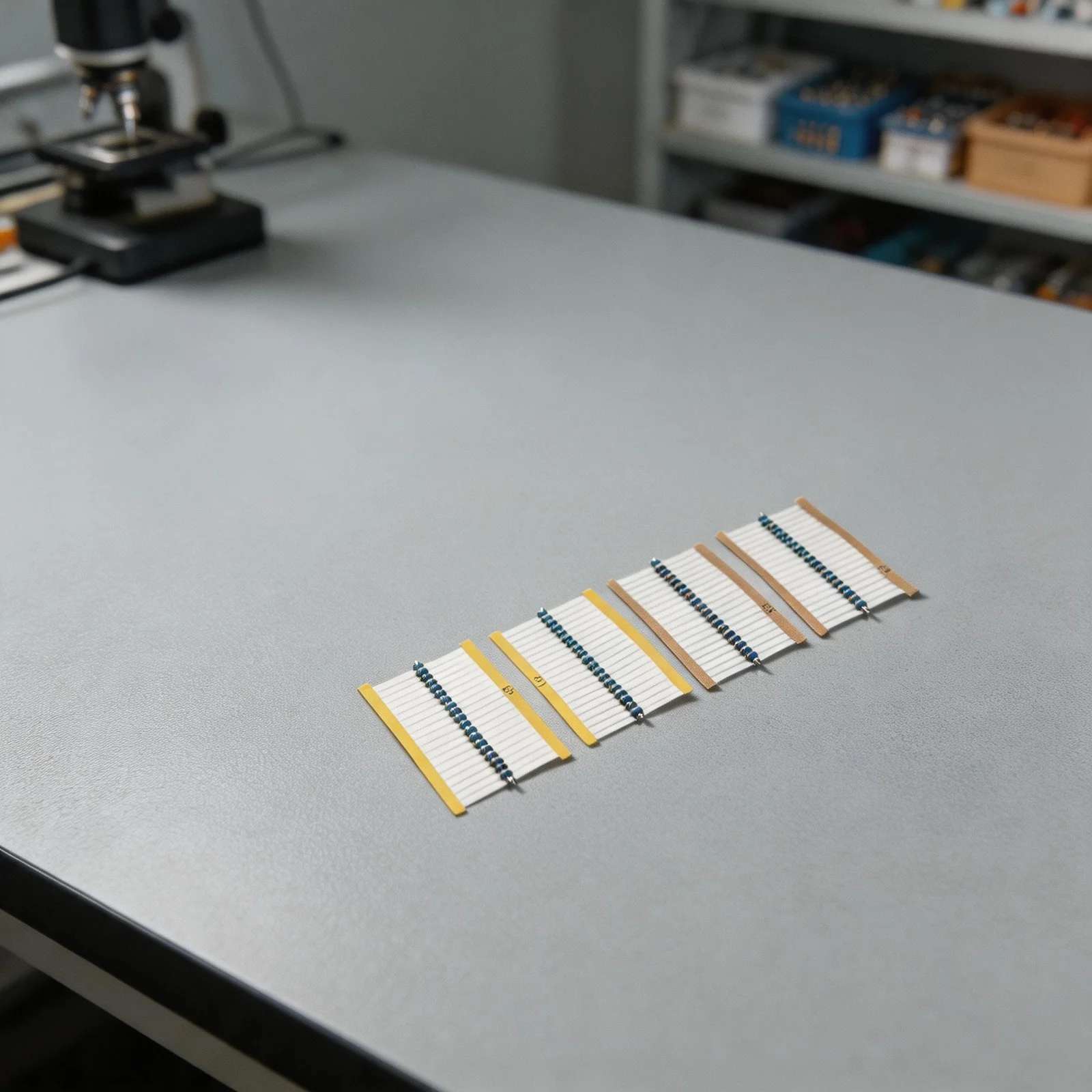 Assorted 1/4W Metal Film Resistors ±1% 2600pcs 1Ω–3MΩ 130 Types For Electronic Circuit Design, Repair And Experimentation