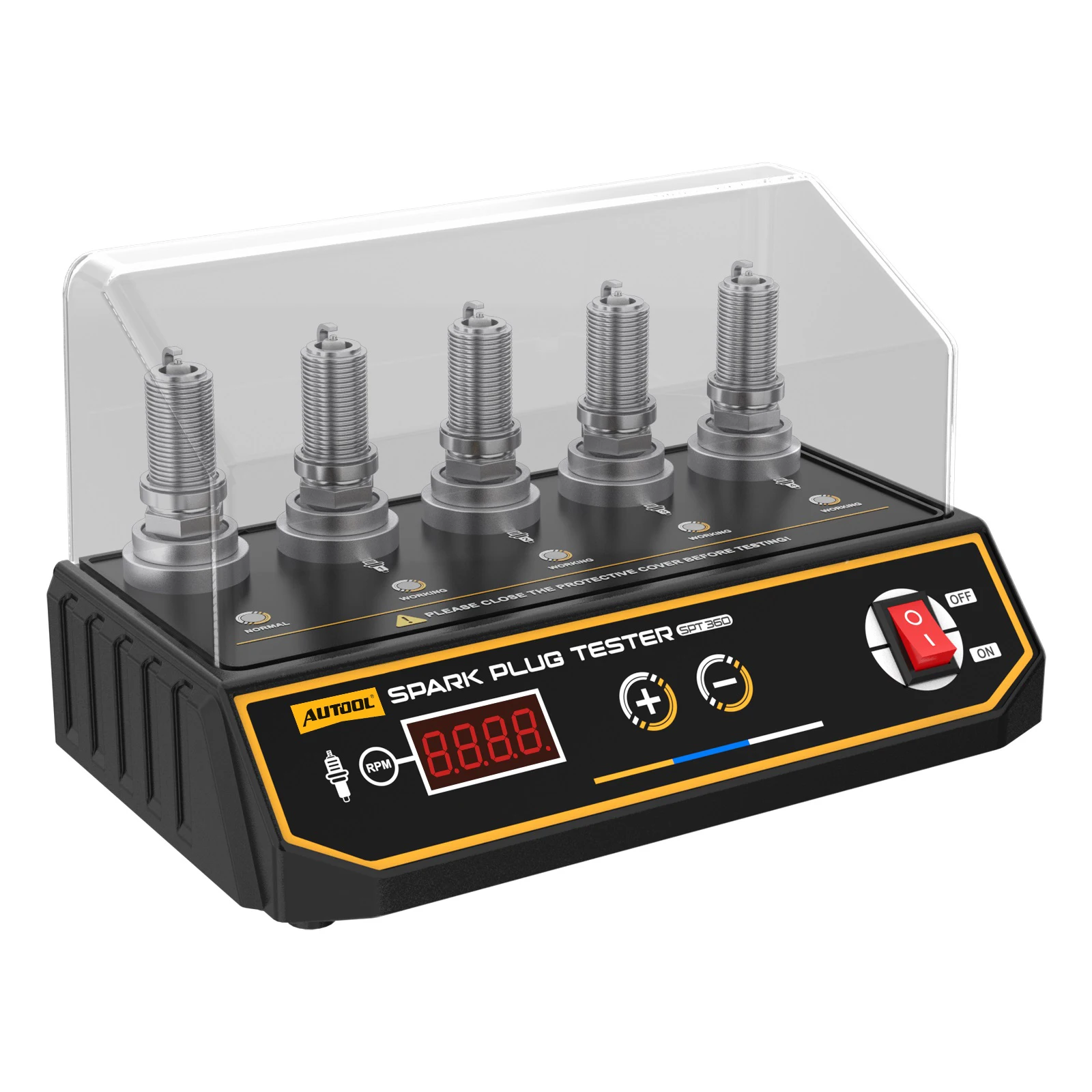 Autool spt360 neueste auto zündkerzen tester zünd tester 220v 110v automobil diagnose werkzeug 5 loch zündkerzen analysator – Detail 13