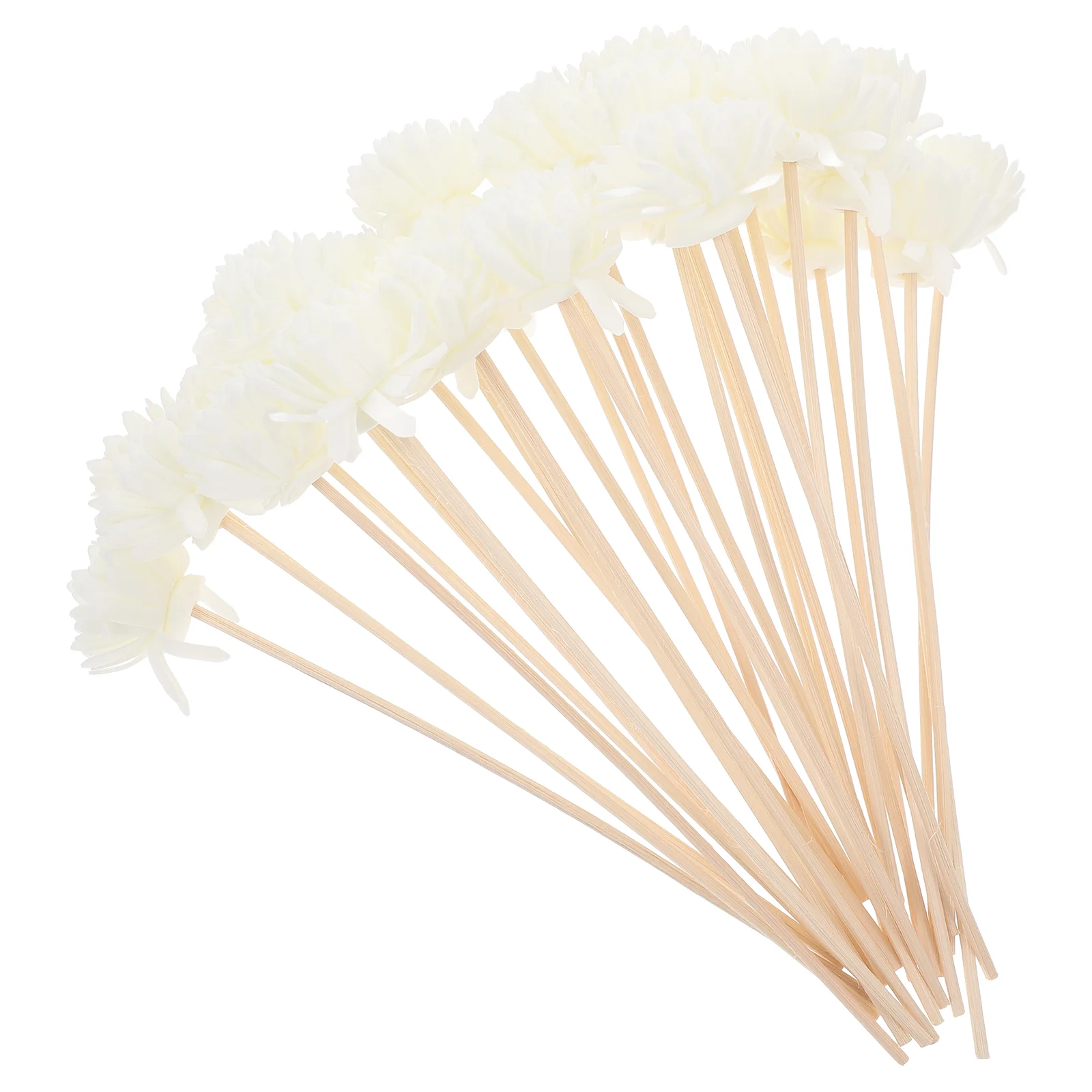 30 Pcs Aromatherapy Rattan Essential Oil Sticks Artificial Flower Diffuser Dried Flowers Pe Table Decoration Woman