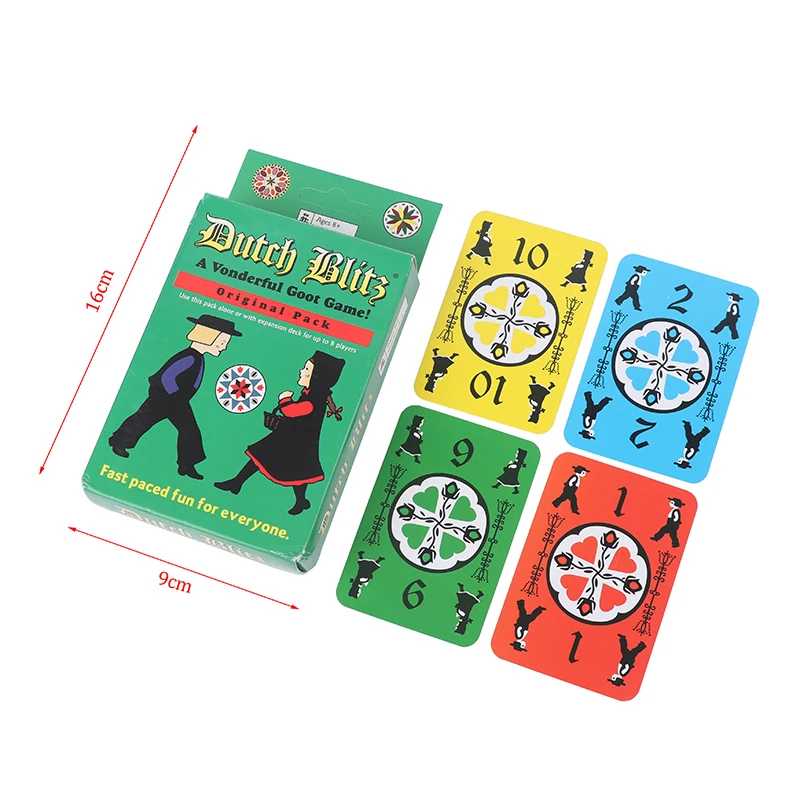 Jeu de cartes Dutch Blitz pour la famille, original, grand jeu, paquet de 6 000