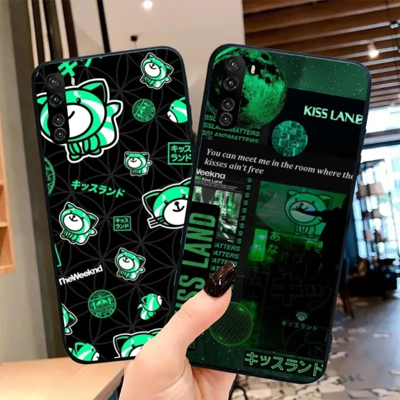 Weekend KissLand Mobile Phone Case for OPPO Find X5 X3 X2 A93 Reno 8 7 Pro A74 A72 A53 Black Soft Phone Cover Funda