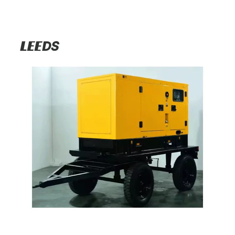 مقطورة متنقلة صامتة منخفضة الضوضاء 40/50/100/150/200/300KW KVA مجموعة مولدات الديزل
