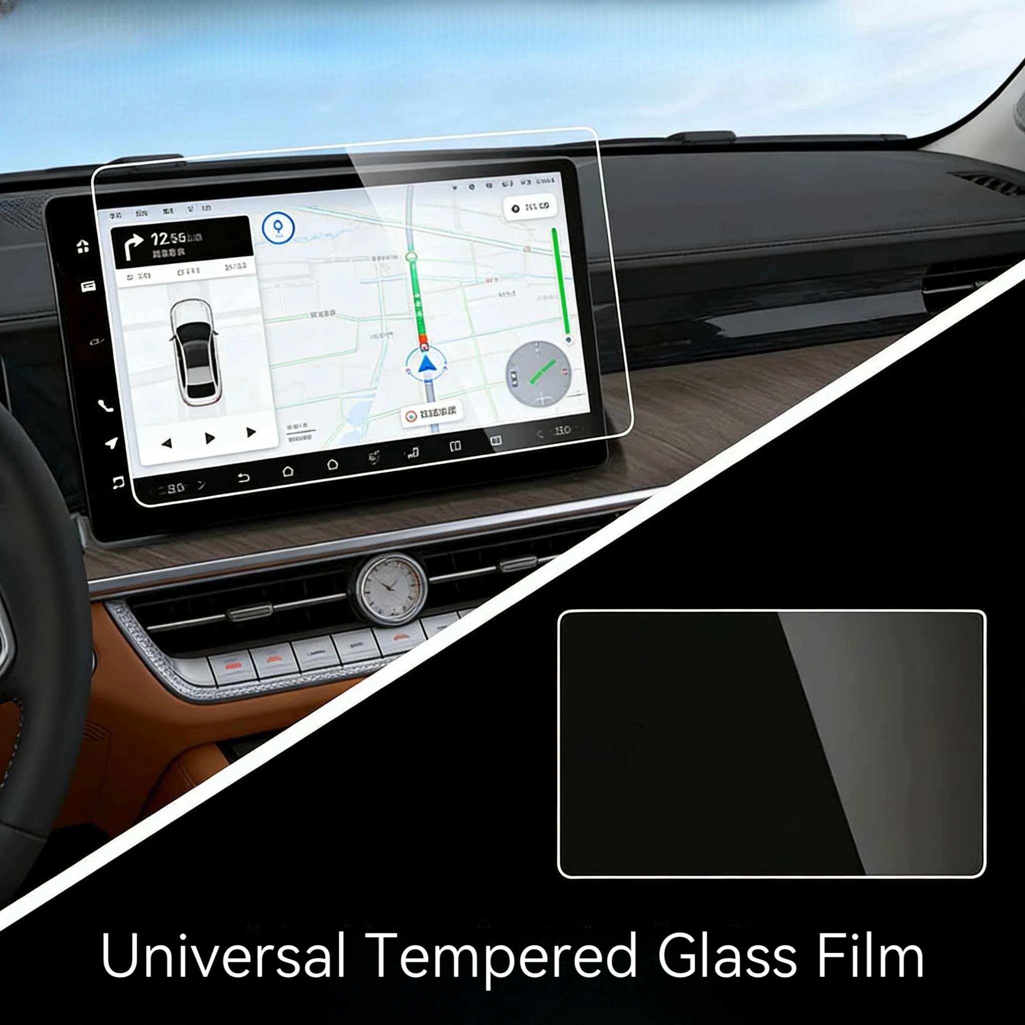 9/10/11Inch Universal Tempered Glass Screen Guard For Tablet Car GPS Radio Navigation Multimedia Player Display