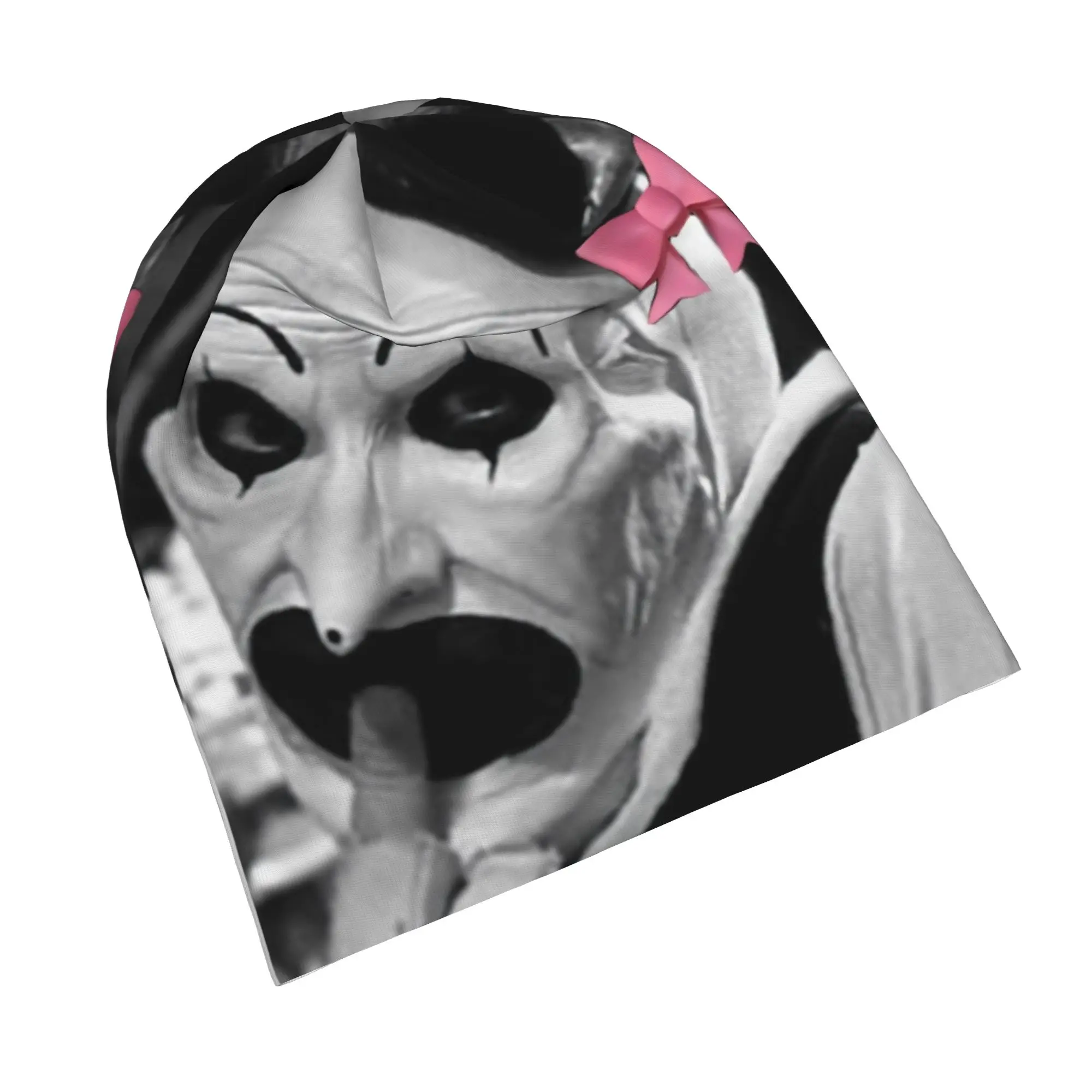 Cute Terrifier Bonnet Hats Hip Hop Street Skullies Beanies Hats Horror Movie for Men Women Warm Thermal Elastic Cap